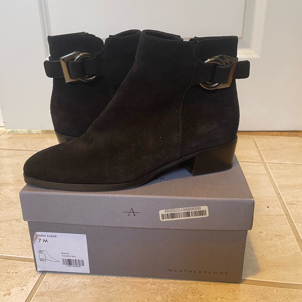 Aquatalia Faria Suede WEATHERPROOF booties